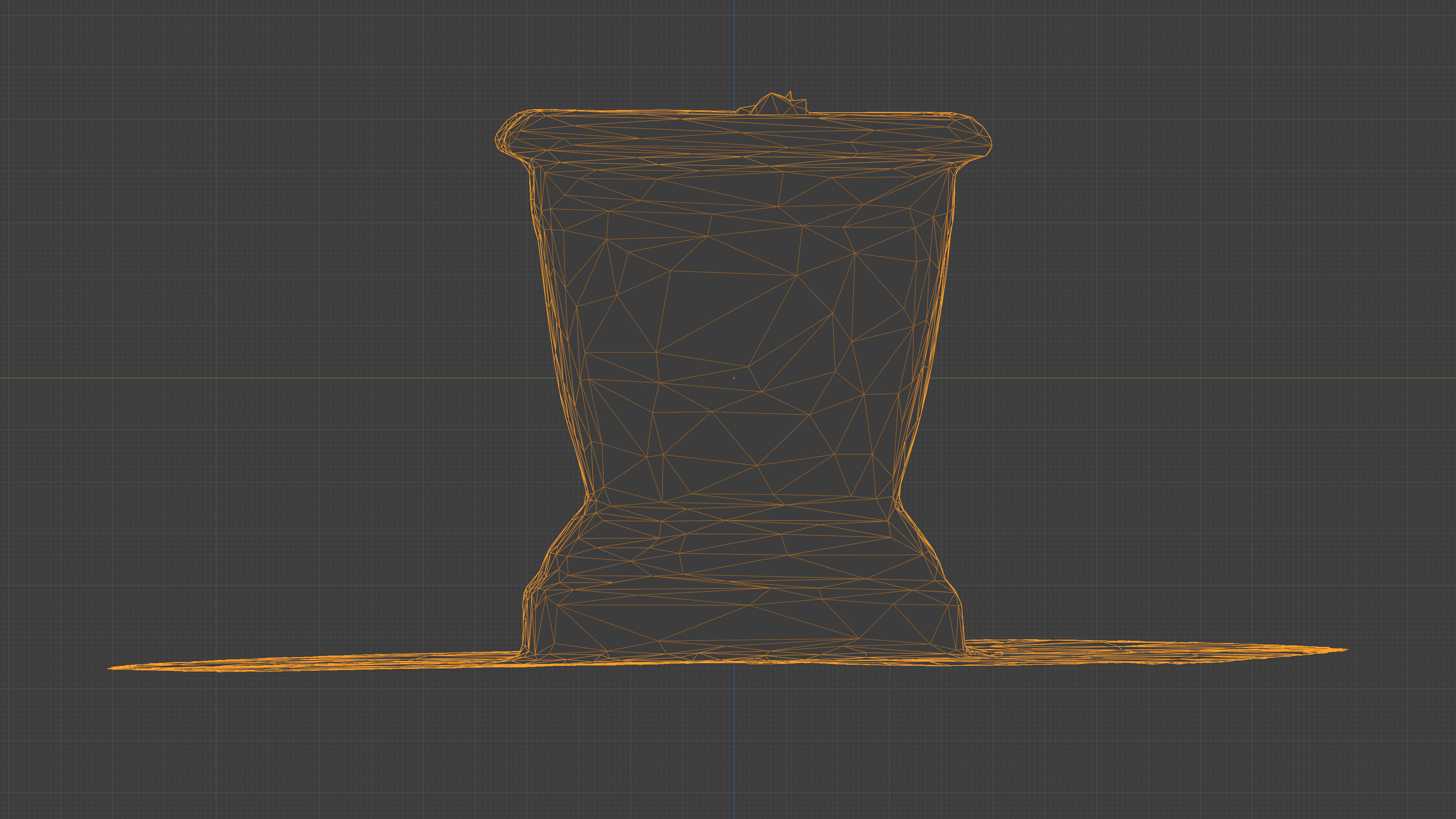 Photorealistic 3D scan of concrete empty planter Low-poly 3D model_17