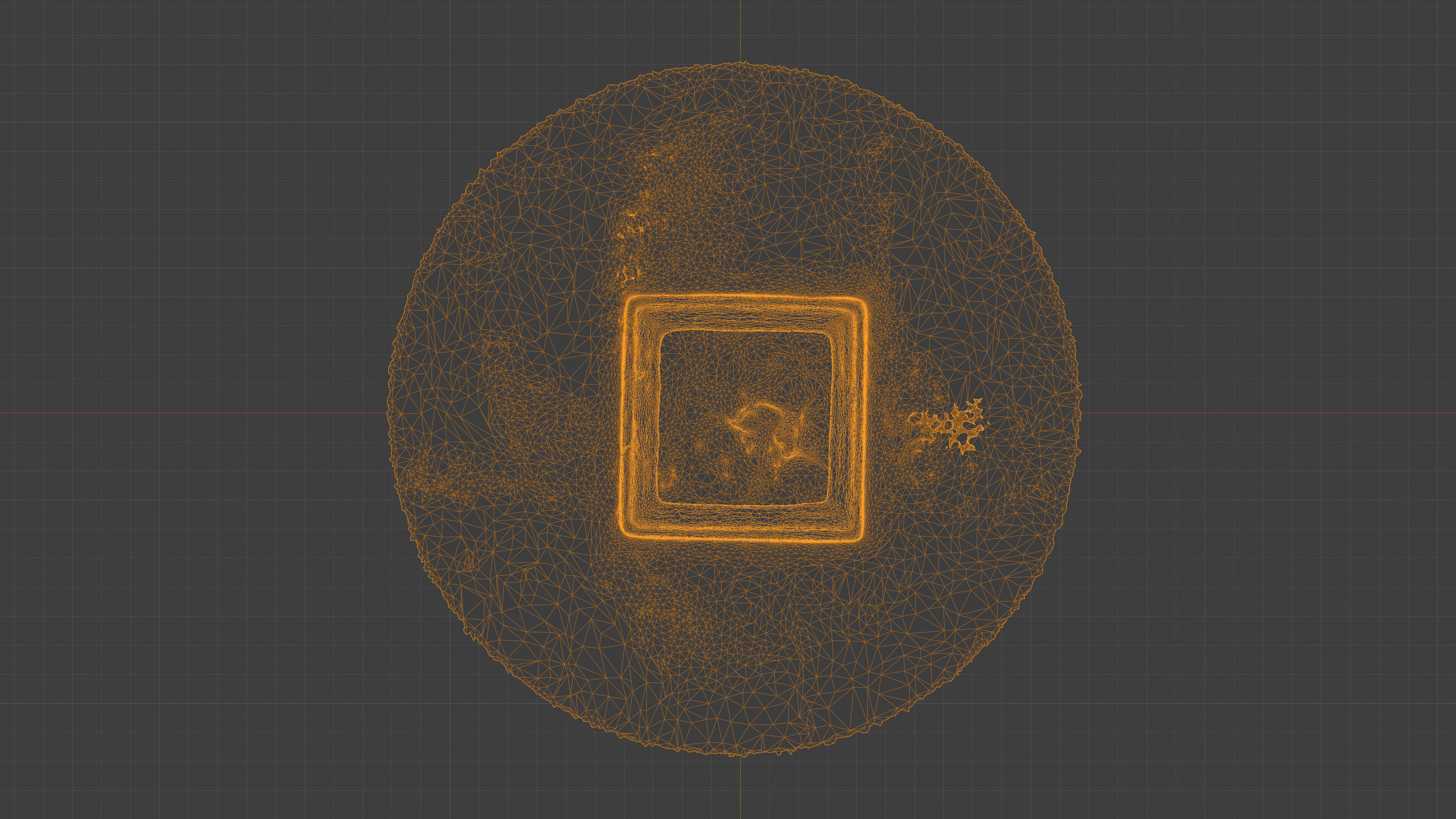 Photorealistic 3D scan of concrete empty planter Low-poly 3D model_32