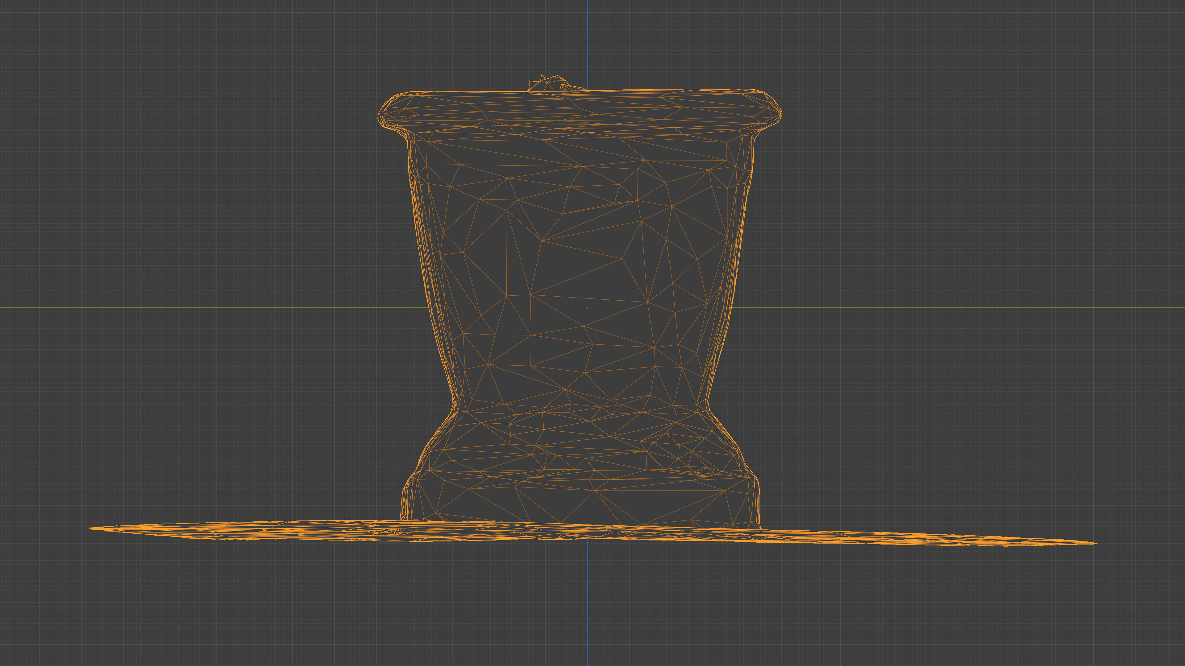 Photorealistic 3D scan of concrete empty planter Low-poly 3D model_18