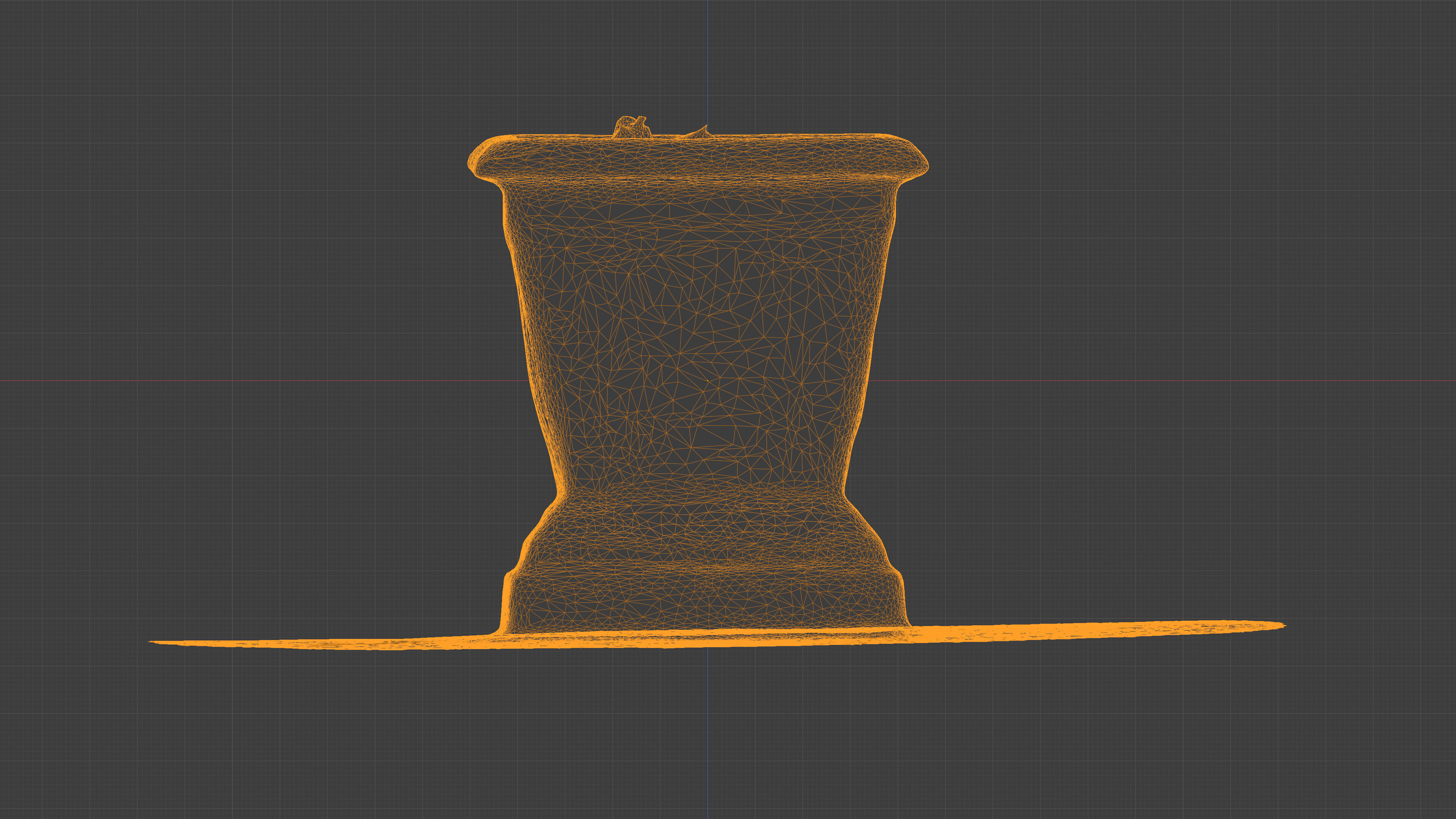 Photorealistic 3D scan of concrete empty planter Low-poly 3D model_28