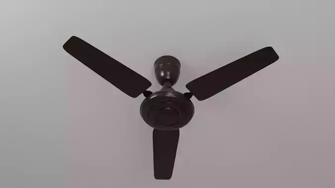 3D Render of a Ceiling Fan