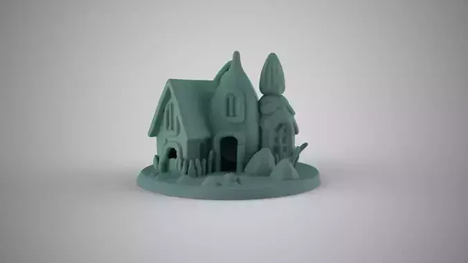 Aquarium Seashell House 3D print model