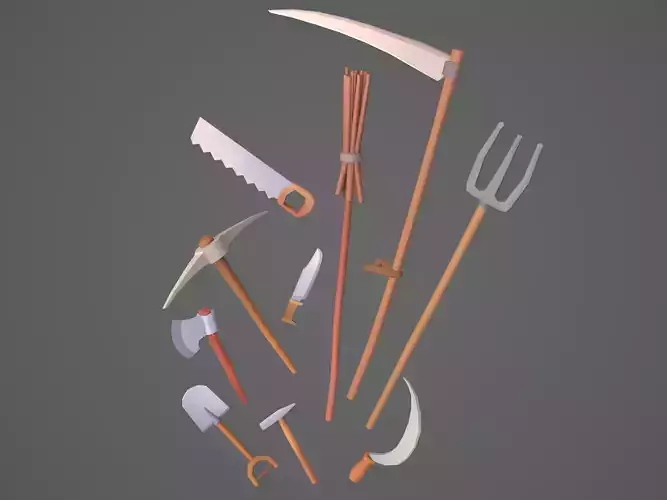 LowPoly Garden Tools