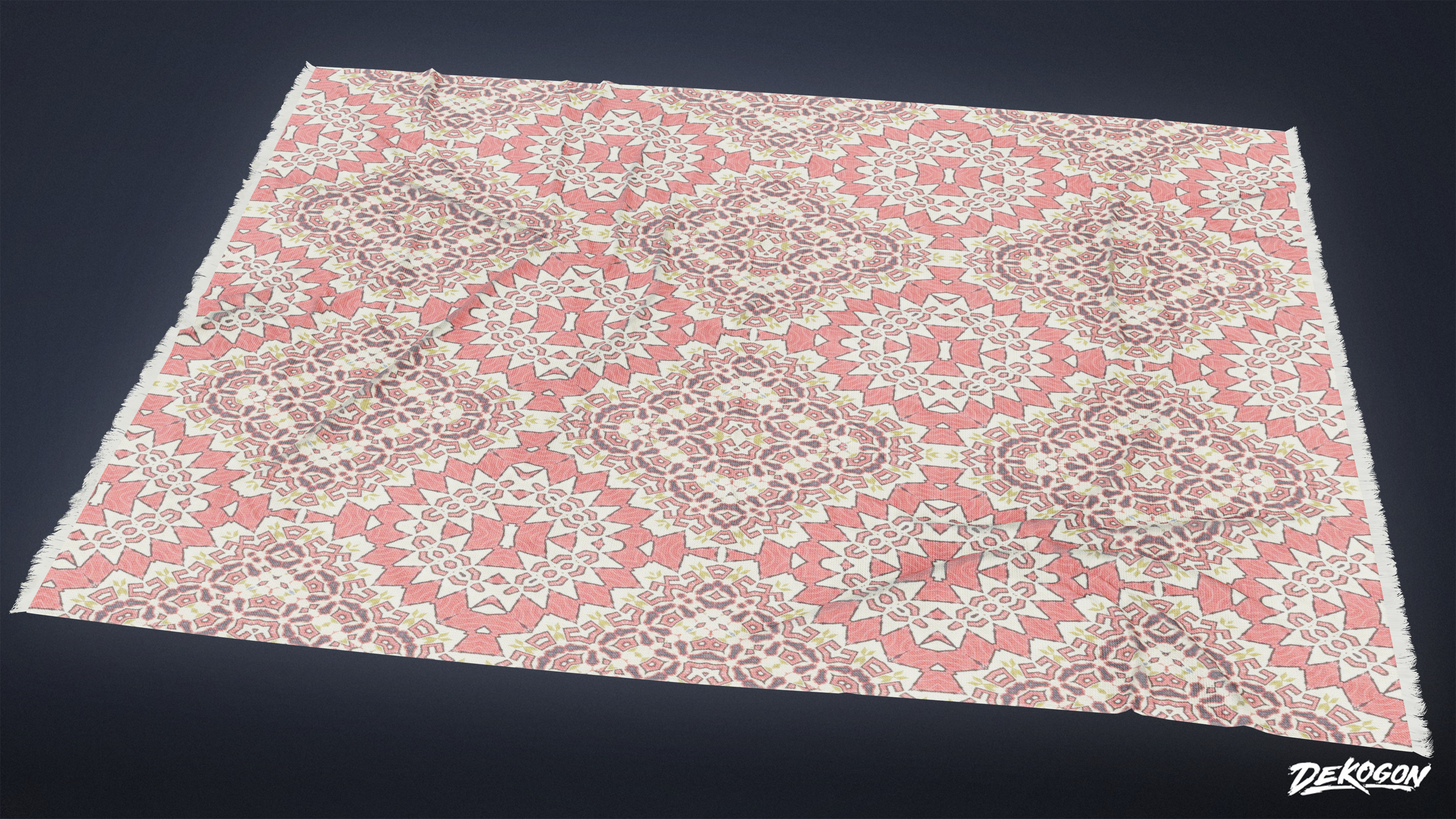 SUBURBS - Rug Set 19 - LOW POLY AND NANITE Low-poly 3D model_4