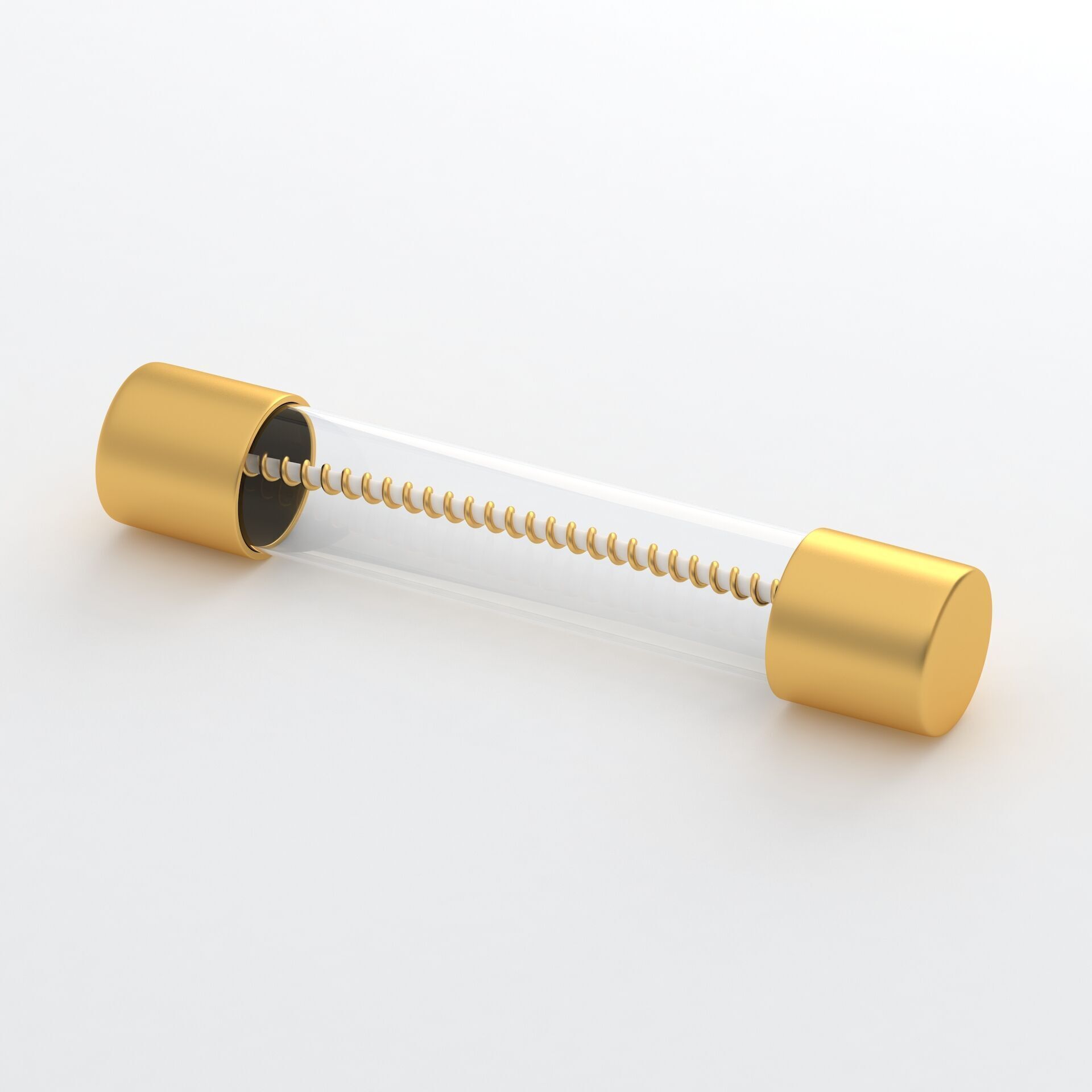 Glass Tube Fuse Gold Collection 3D model_19
