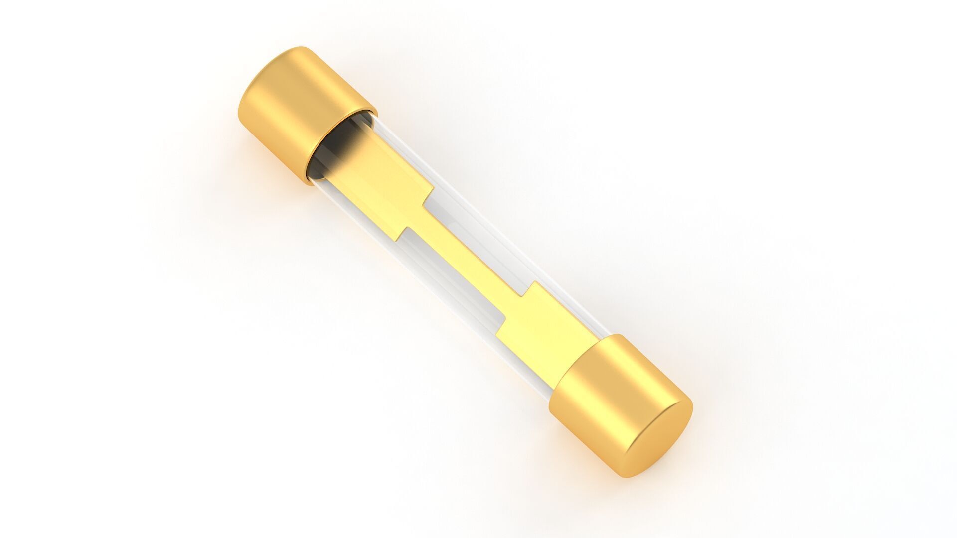 Glass Tube Fuse Gold Collection 3D model_9