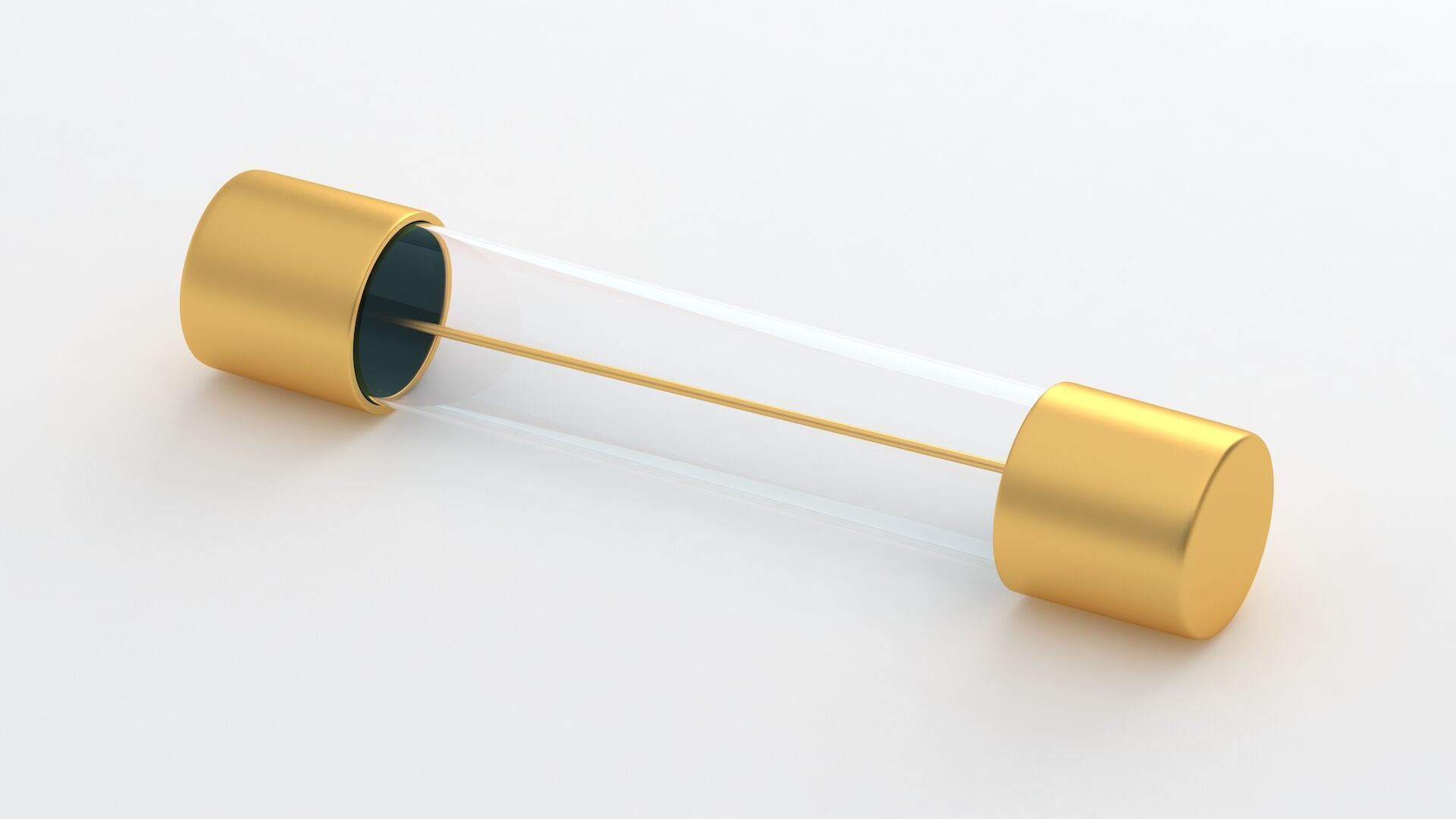 Glass Tube Fuse Gold Collection 3D model_2