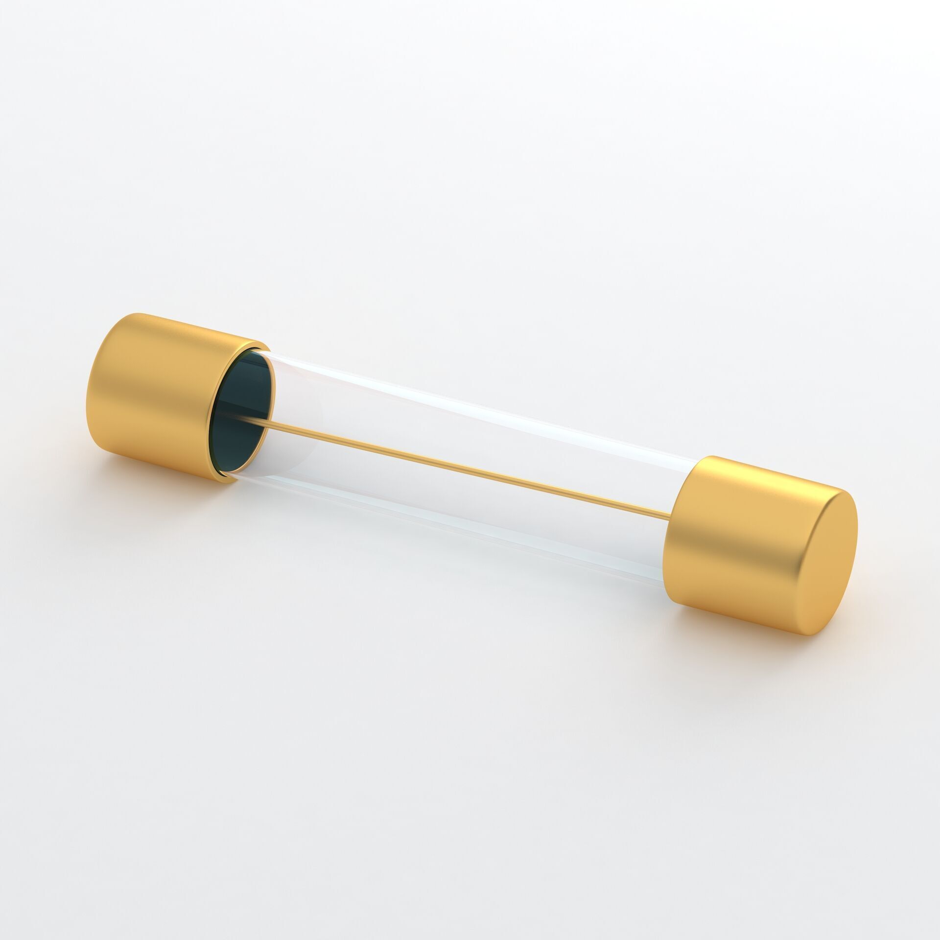 Glass Tube Fuse Gold Collection 3D model_1