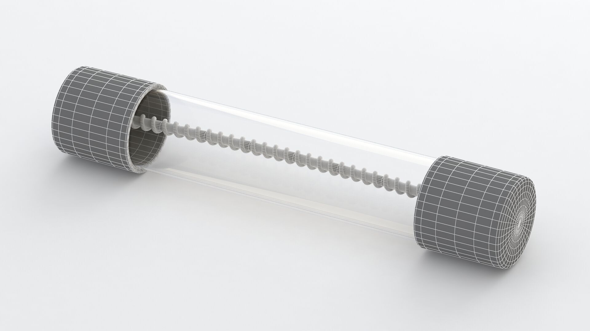Glass Tube Fuse Silver Collection 3D model_32