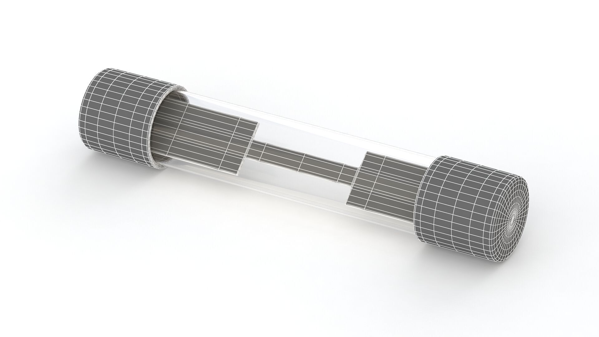 Glass Tube Fuse Silver Collection 3D model_30