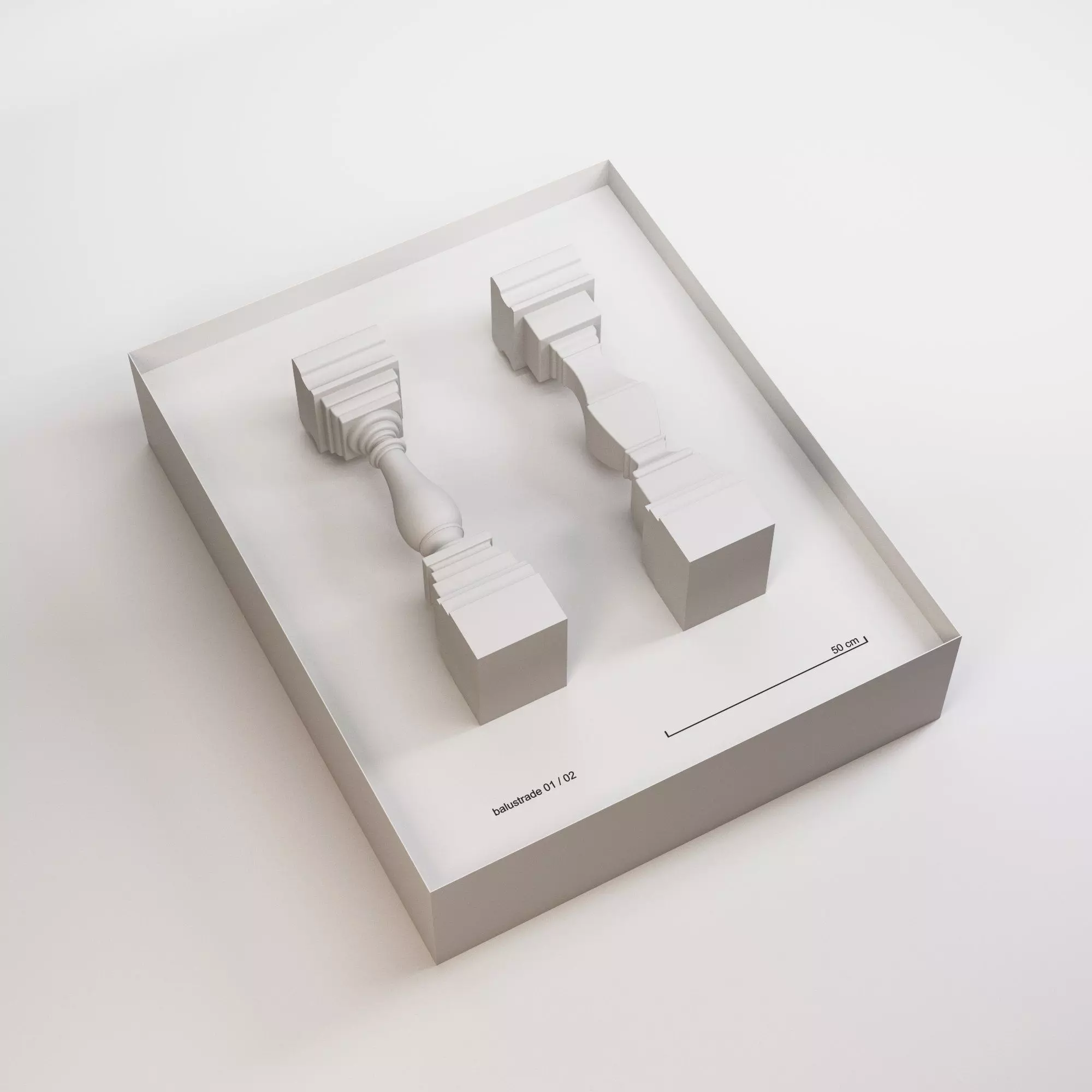 Historical Elements - Ballustrades 3D model_0