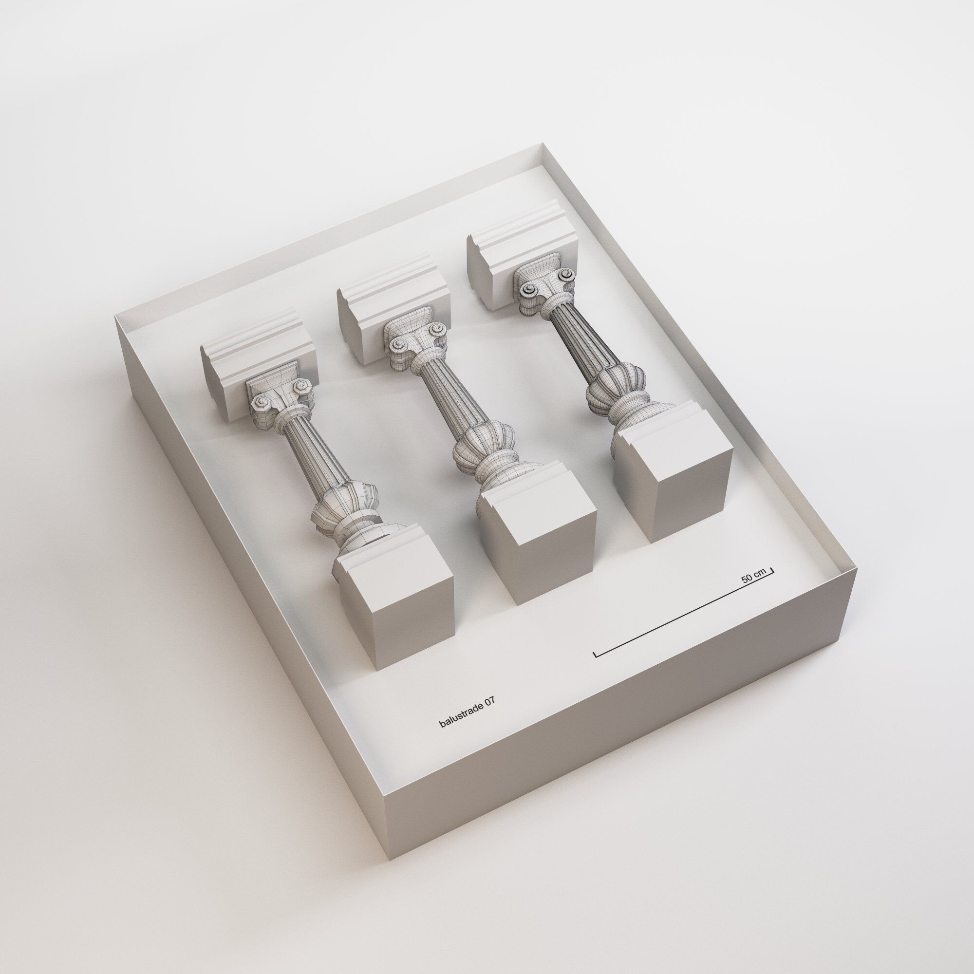 Historical Elements - Ballustrades 3D model_4