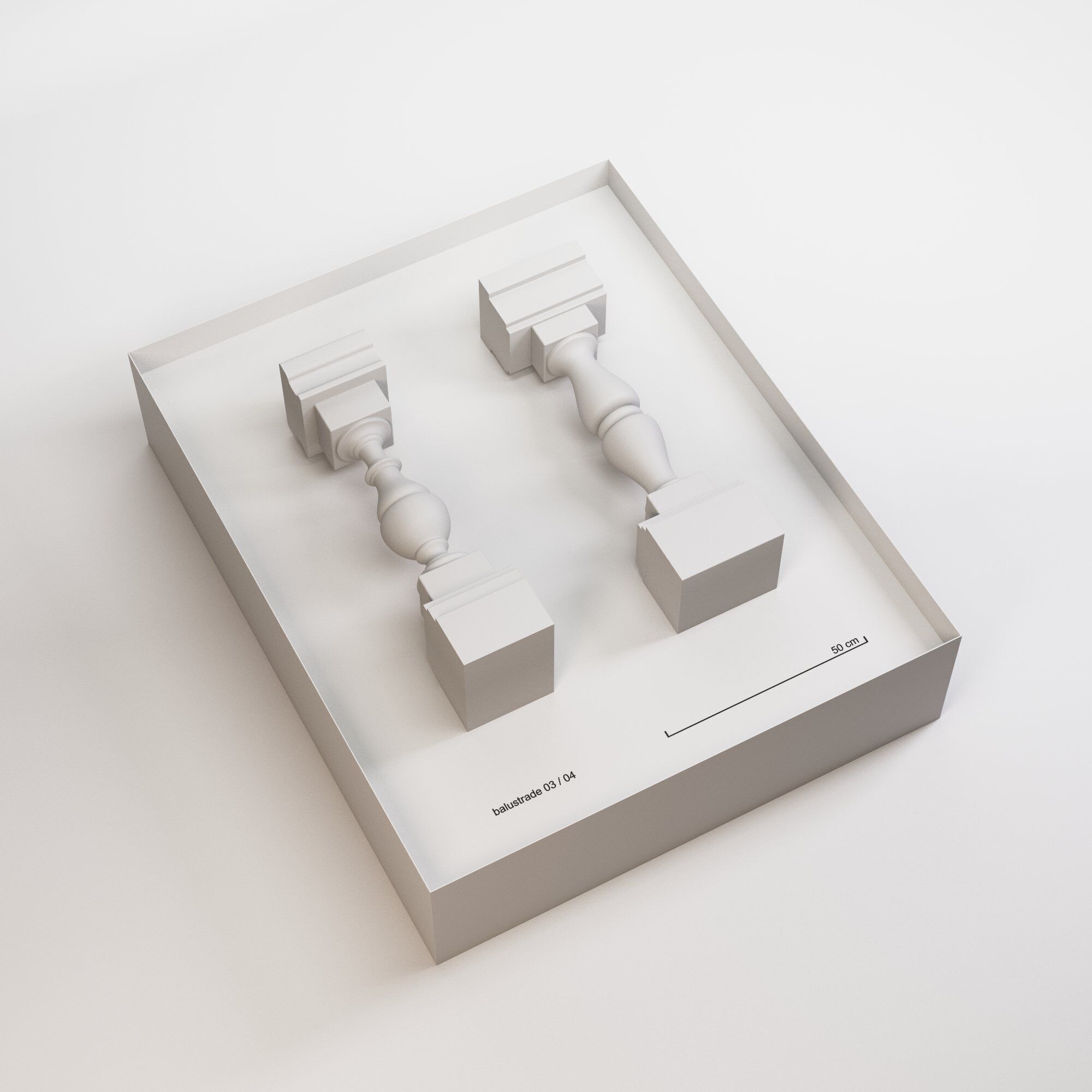 Historical Elements - Ballustrades 3D model_1