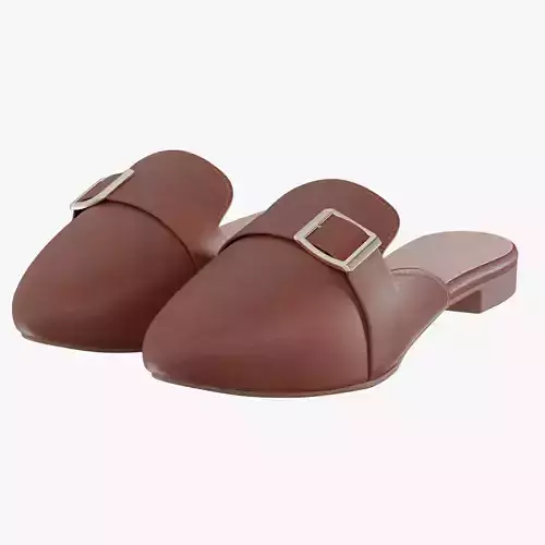 Women slipper 19 Low-poly 3D model