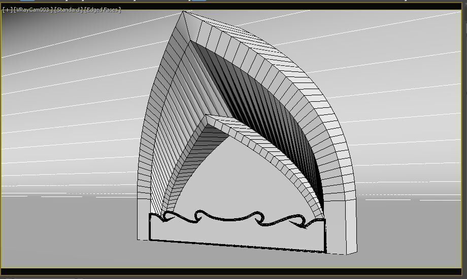 Indian Arch 3D model_10