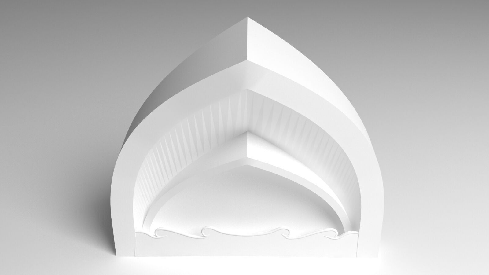 Indian Arch 3D model_7