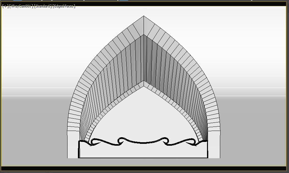 Indian Arch 3D model_8