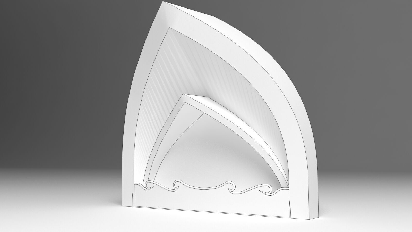 Indian Arch 3D model_2