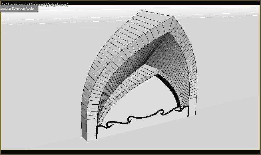 Indian Arch 3D model_9