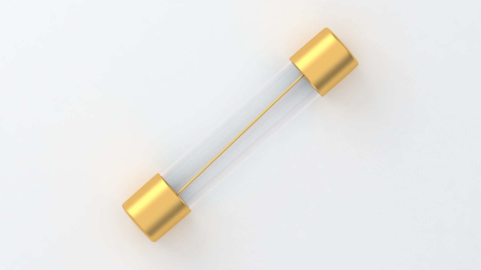 Glass Tube Fuse Gold 01 3D model_5