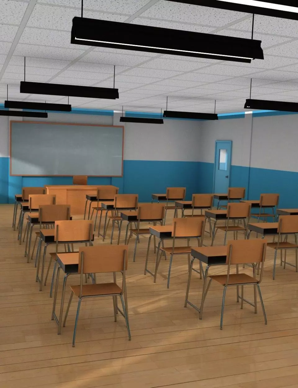 class room  3D model_0