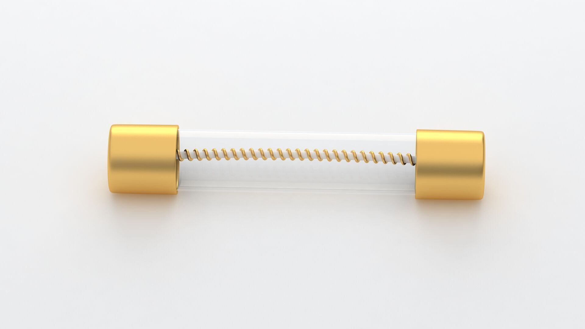 Glass Tube Fuse Gold 04 3D model_4