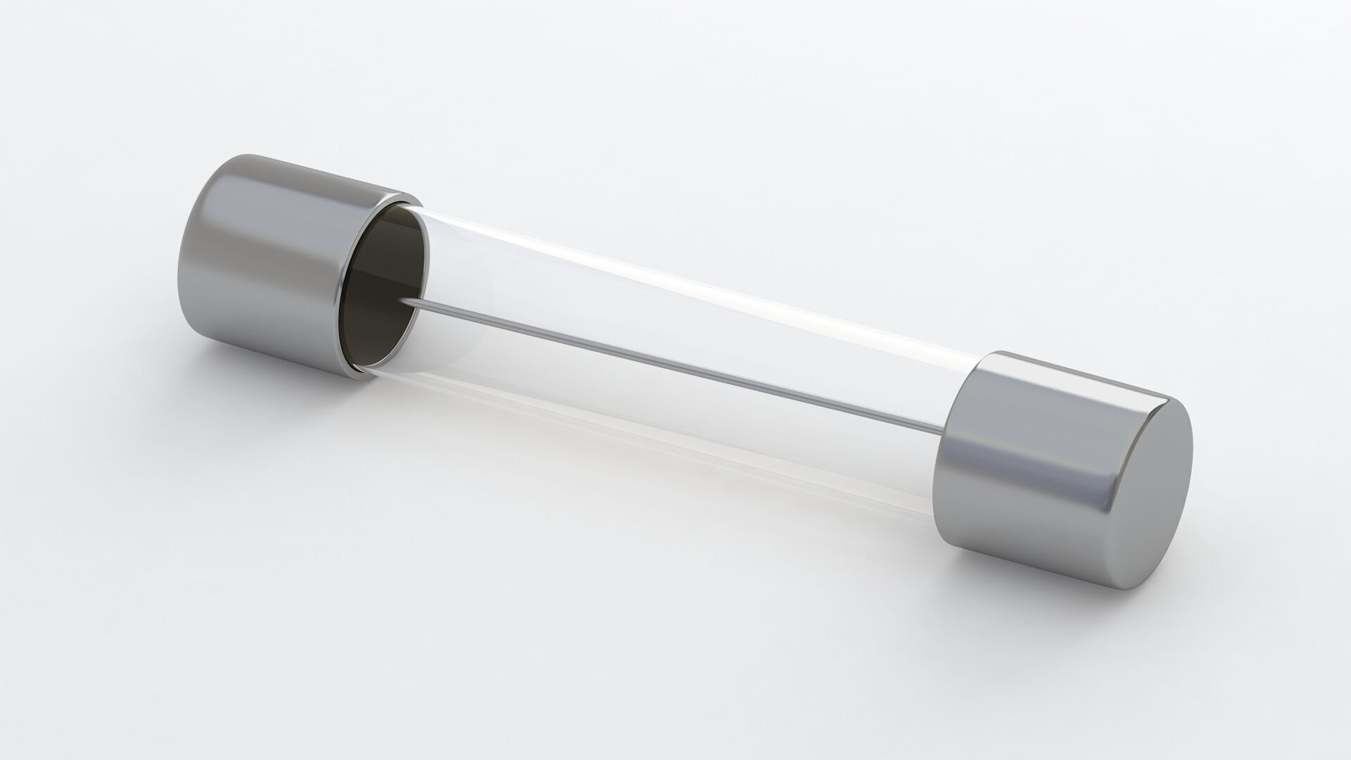 Glass Tube Fuse Silver 01 3D model_1