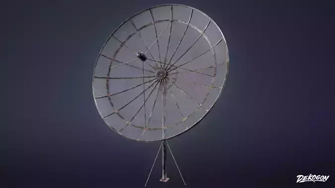 SUBURBS - Satellite Dish 01 - LOW POLY AND NANITE