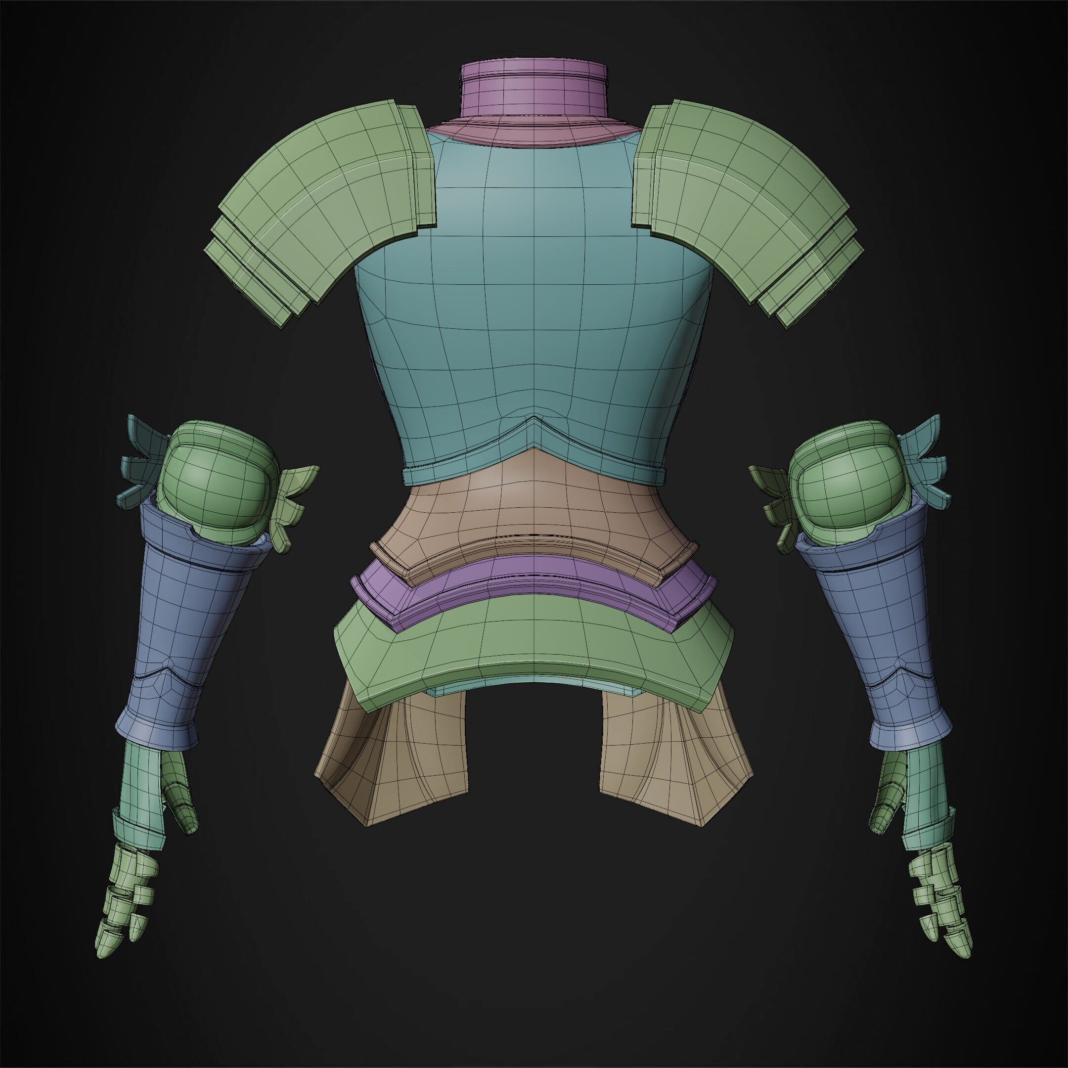 Fairy Tail Erza Scarlet Heart Kreuz Armor for Cosplay 3D print model_19