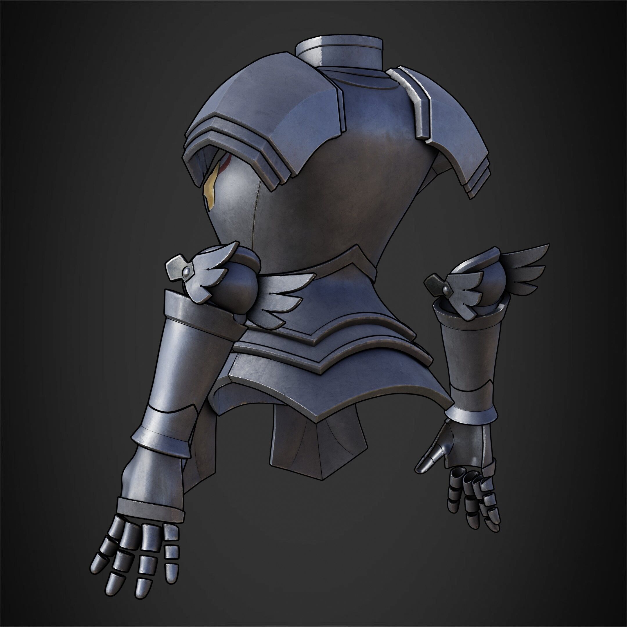 Fairy Tail Erza Scarlet Heart Kreuz Armor for Cosplay 3D print model_5