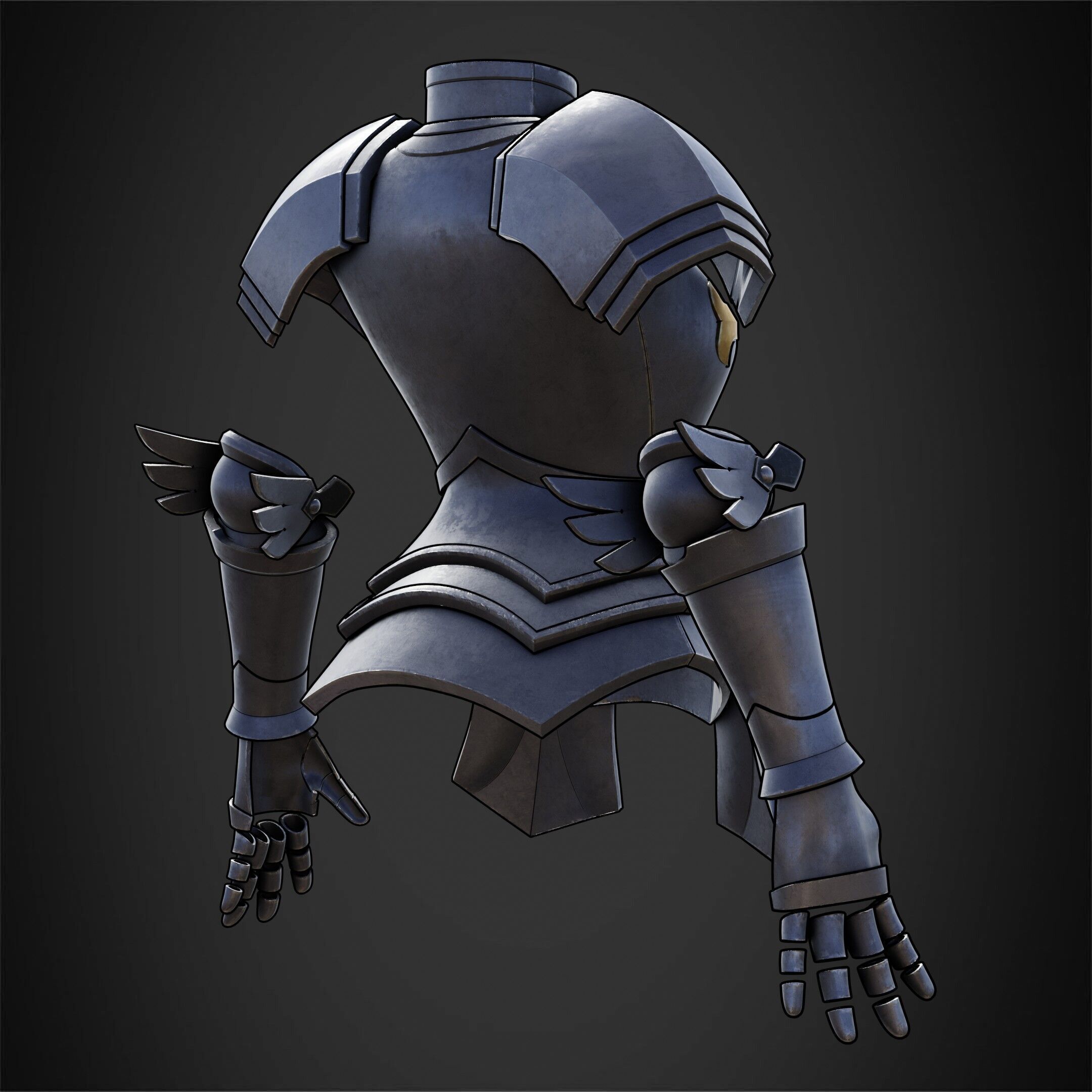 Fairy Tail Erza Scarlet Heart Kreuz Armor for Cosplay 3D print model_7