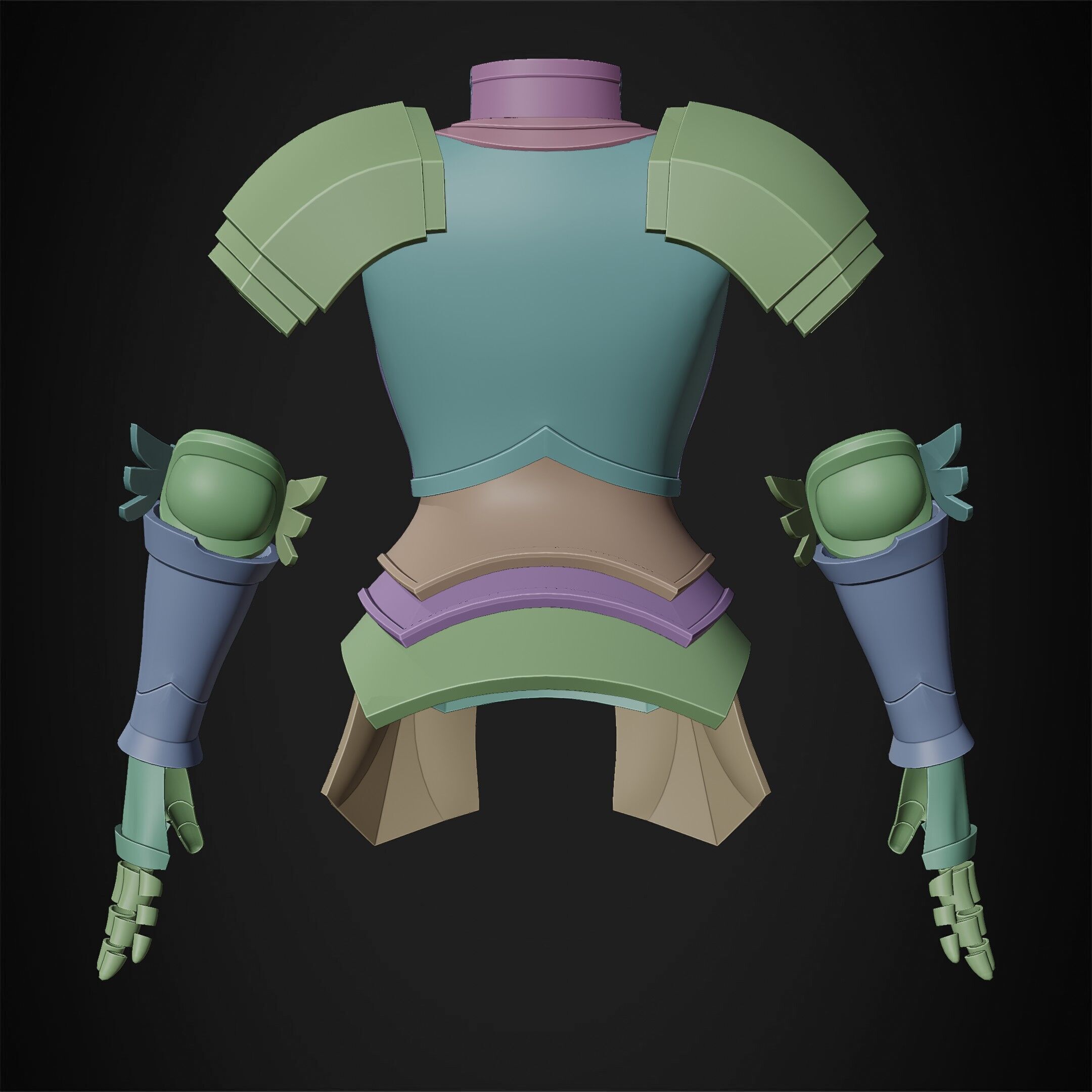 Fairy Tail Erza Scarlet Heart Kreuz Armor for Cosplay 3D print model_18