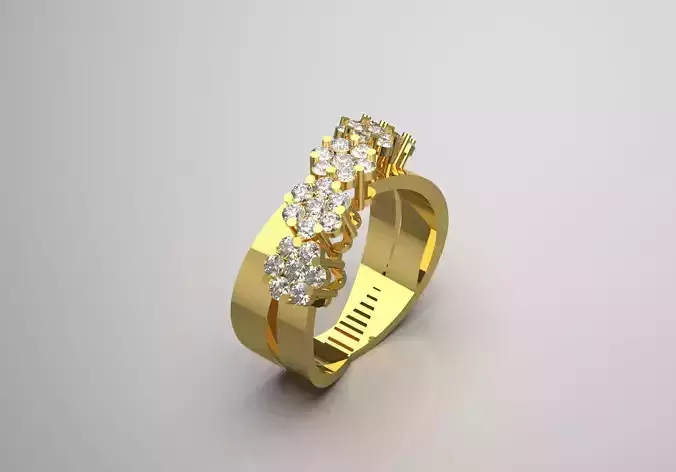 flower diamond ring fr0019