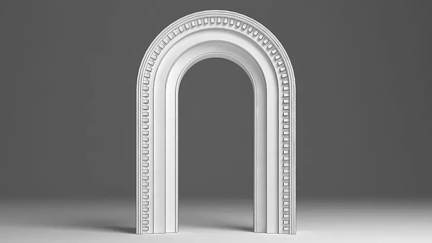 English Arch 3D model_0