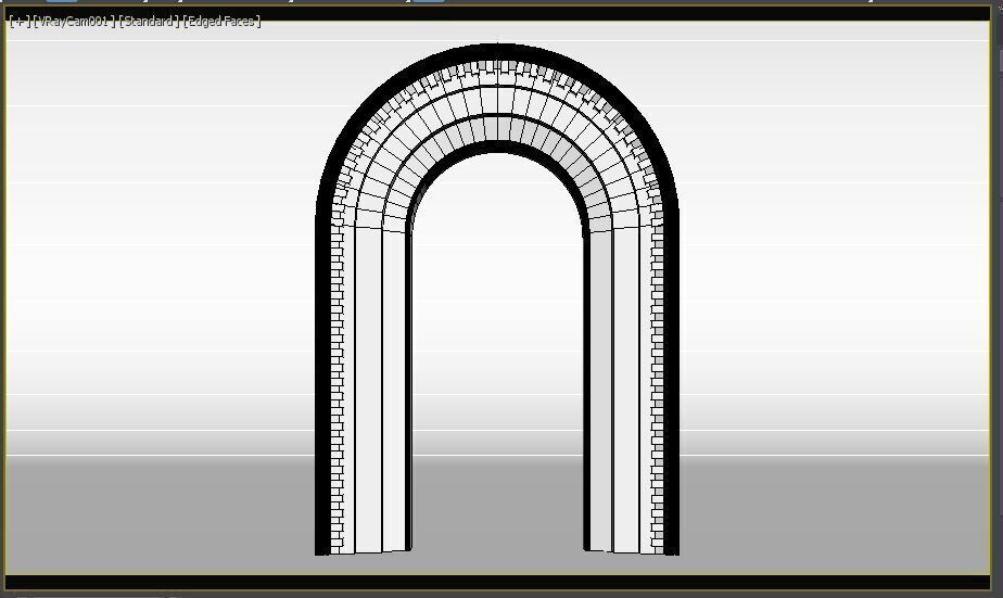 English Arch 3D model_8