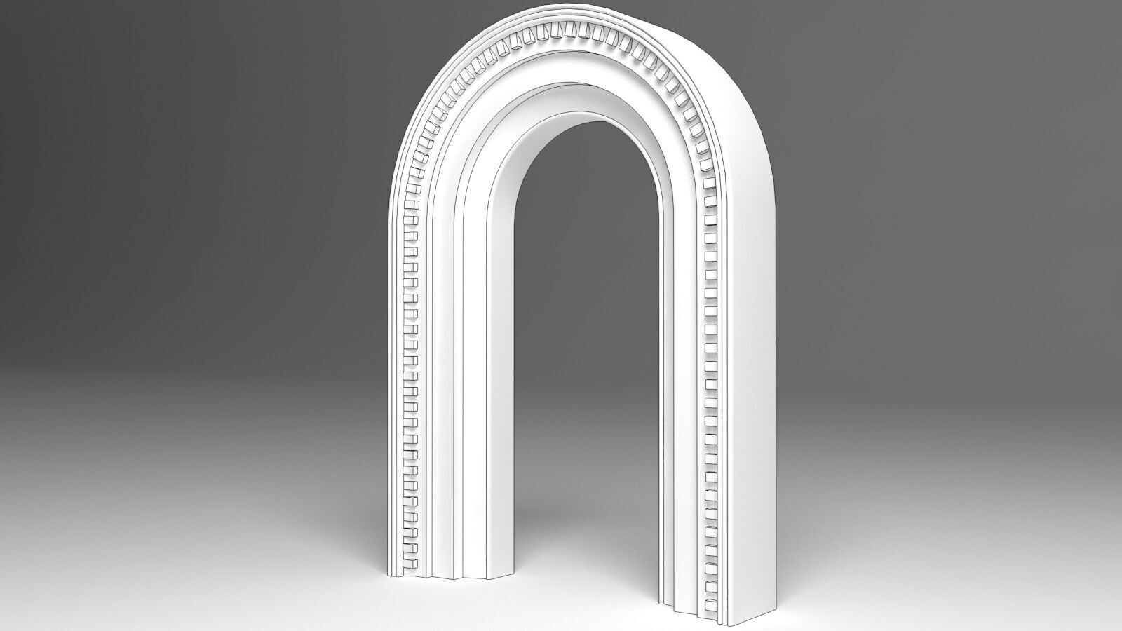 English Arch 3D model_2