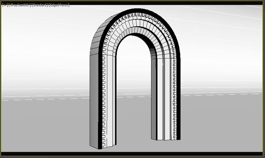 English Arch 3D model_9