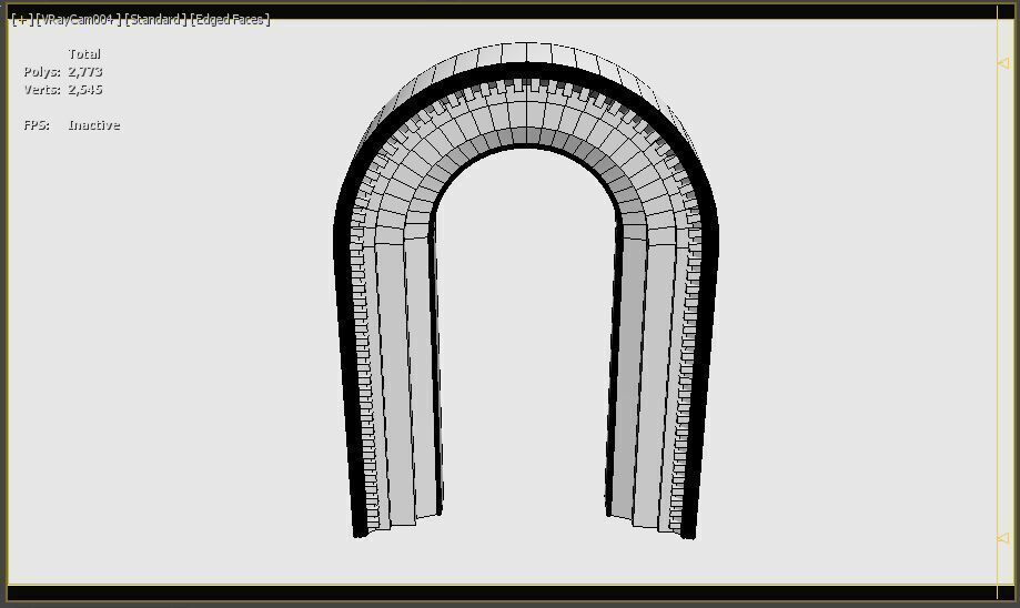 English Arch 3D model_11