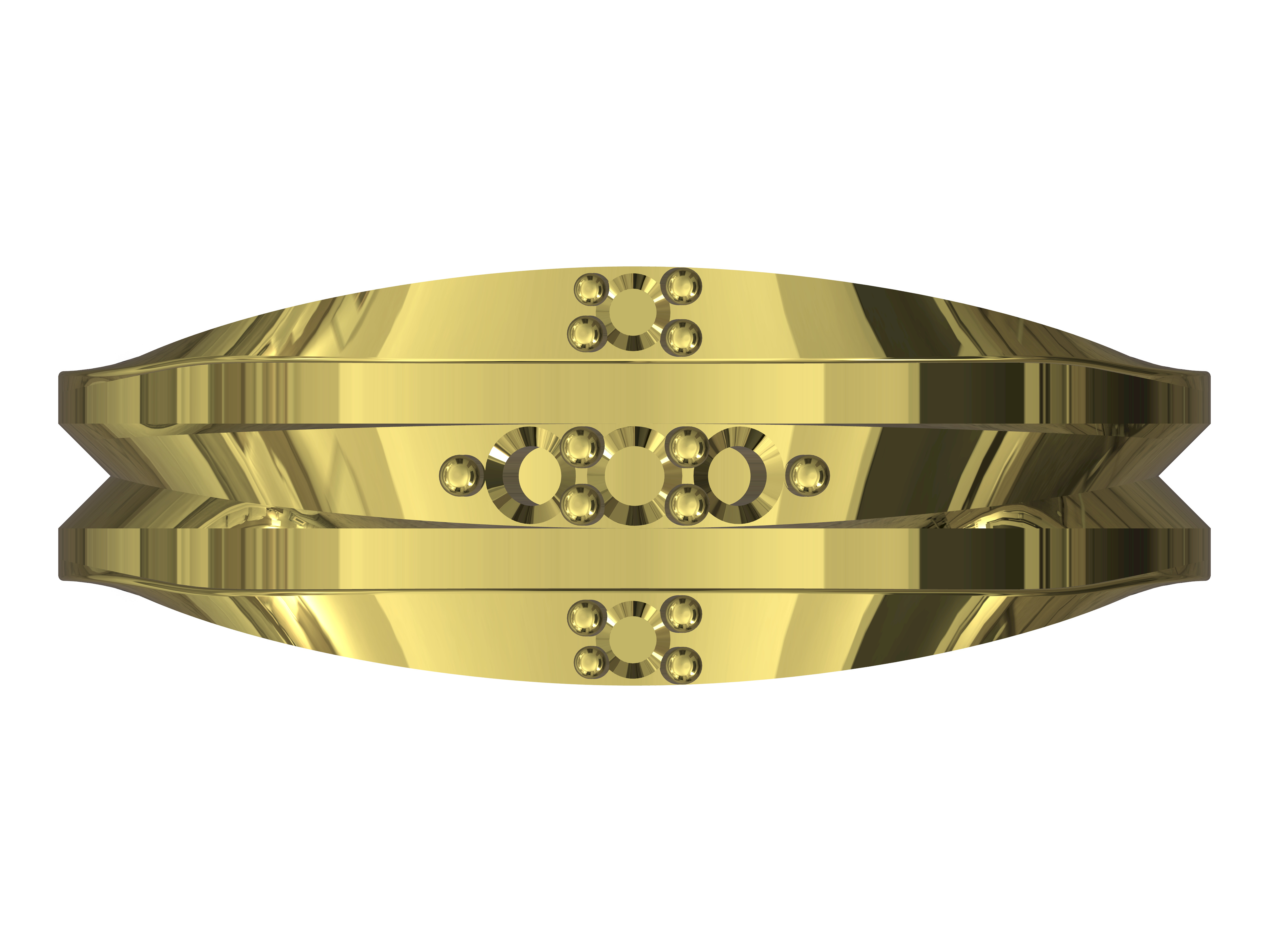 Gold Wedding Ring 3D model_3