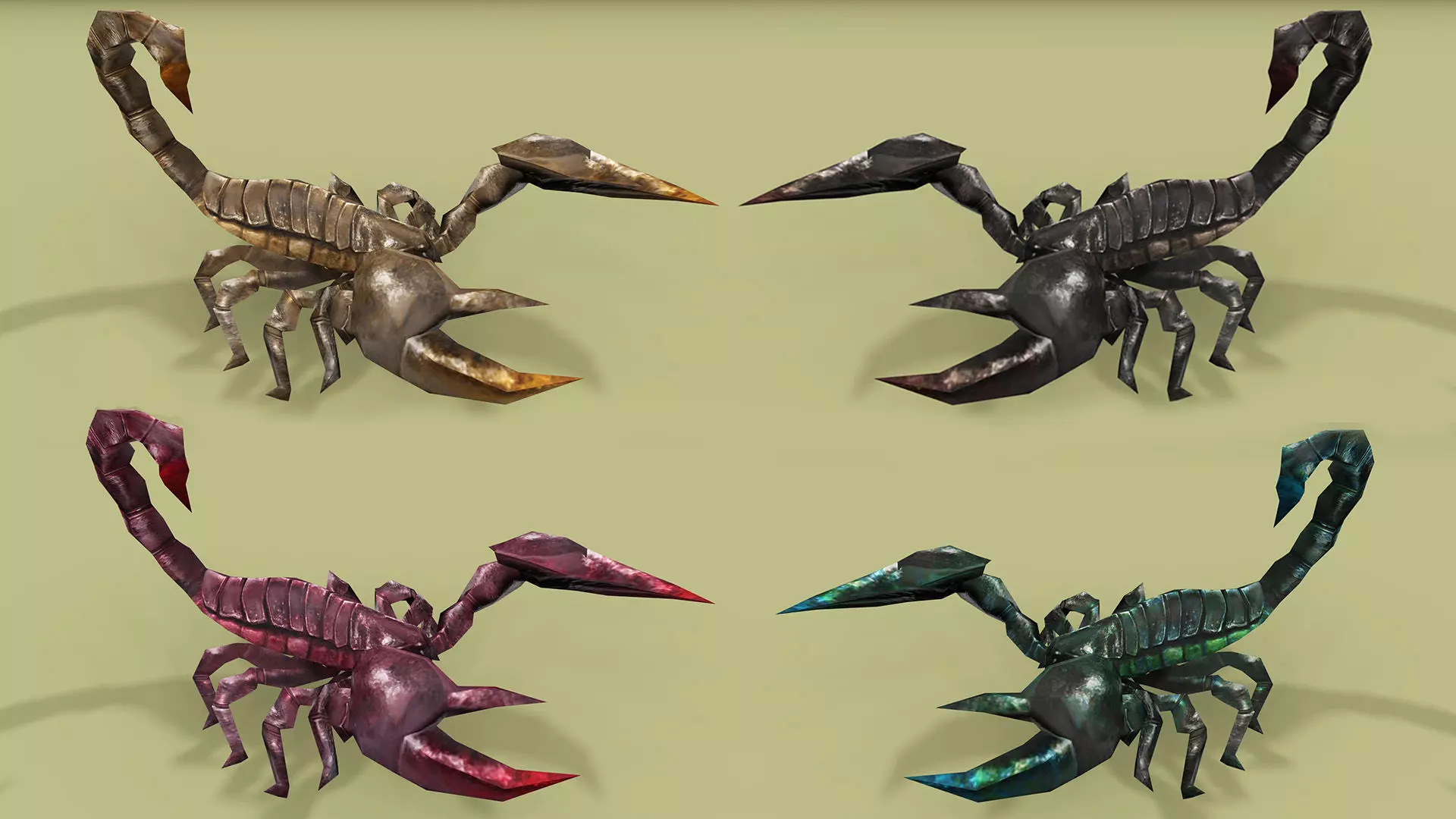 SCORPION RIGGED ANIMATED 4 Low-poly 3D model_0