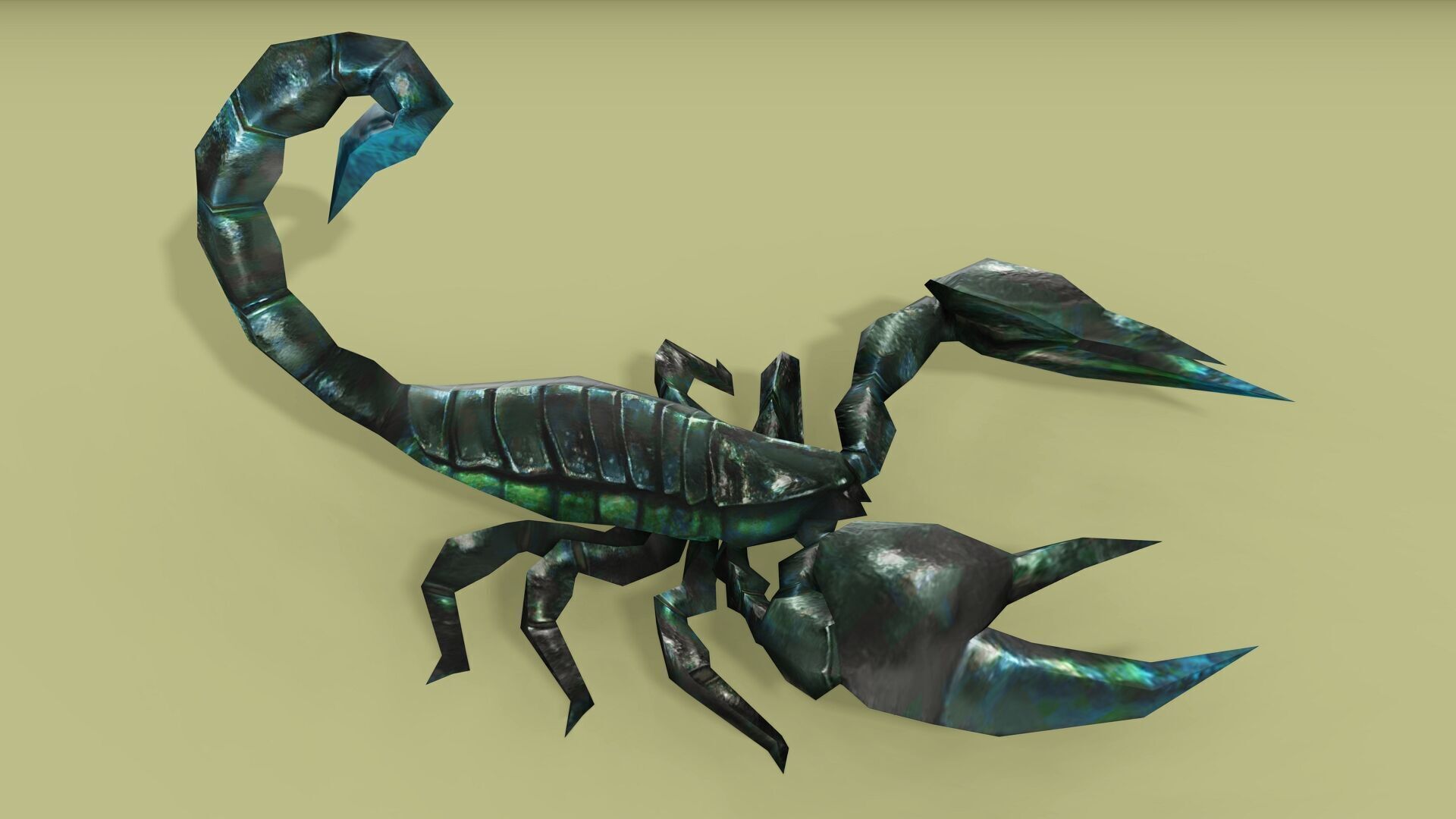 SCORPION RIGGED ANIMATED 4 Low-poly 3D model_6
