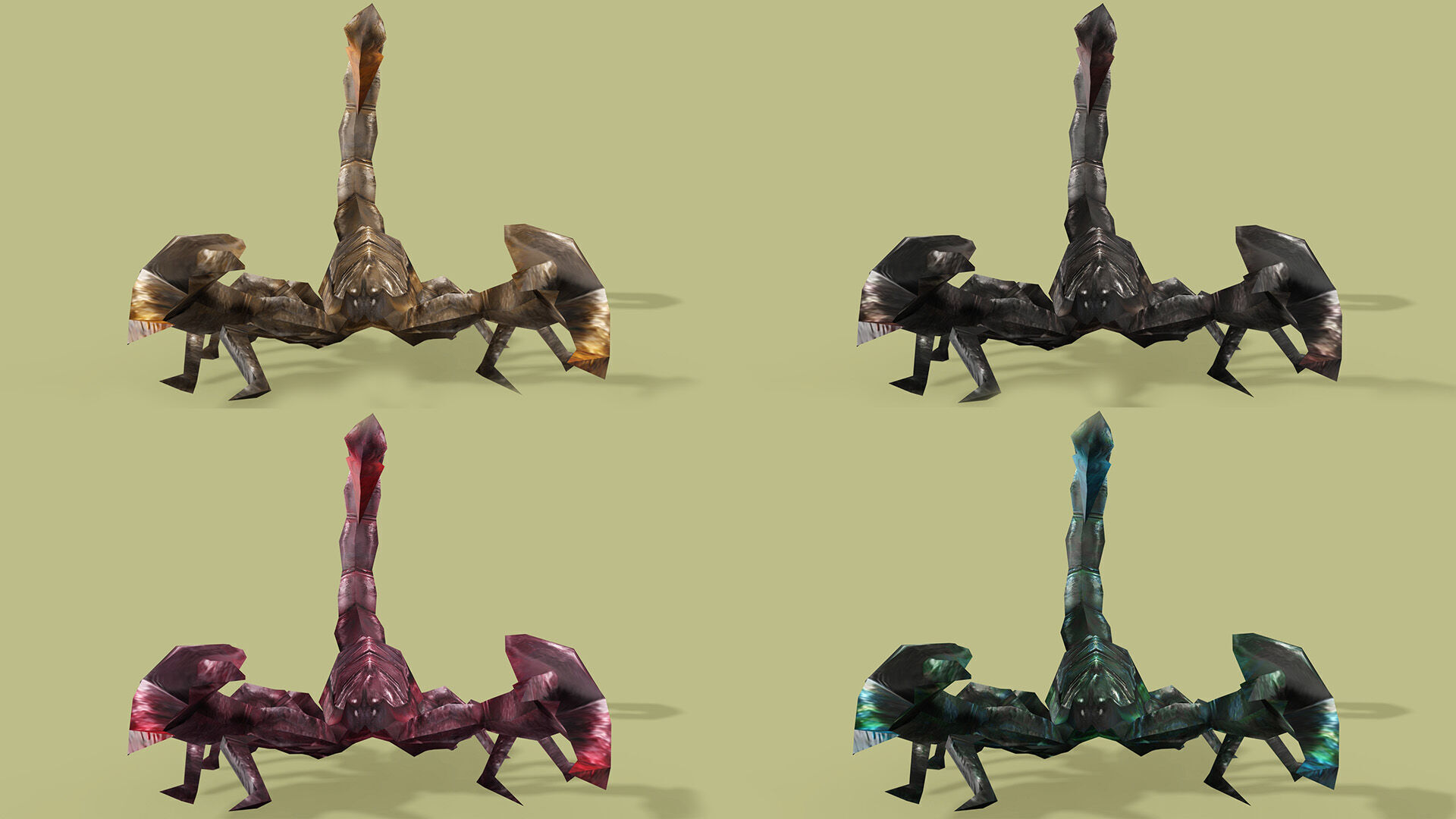 SCORPION RIGGED ANIMATED 4 Low-poly 3D model_2