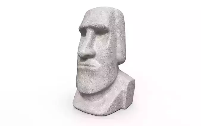 Moai Statue Low-poly 3D model