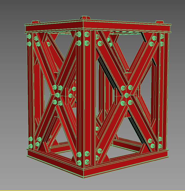 Modular Trellis A00 3dprint 3D print model_1