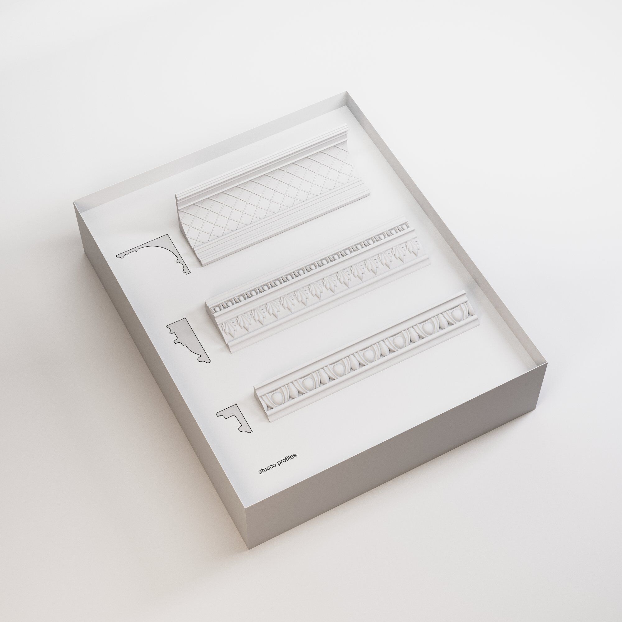 Historical Elements - Stucco Profiles 3D model_4