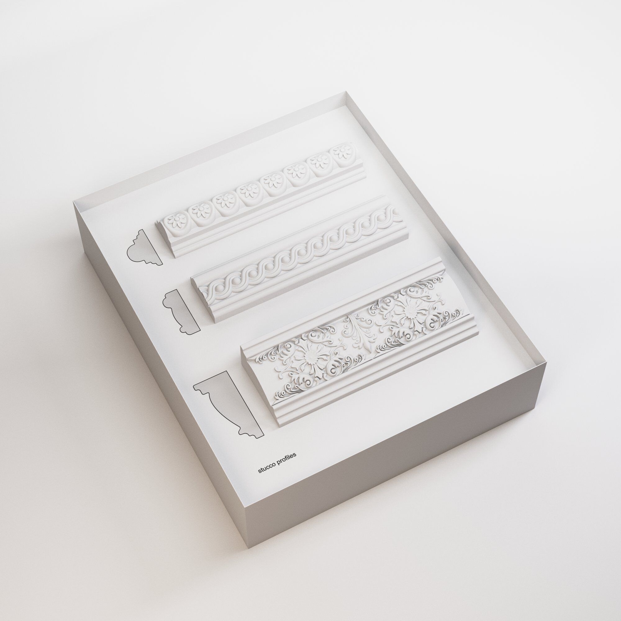 Historical Elements - Stucco Profiles 3D model_3