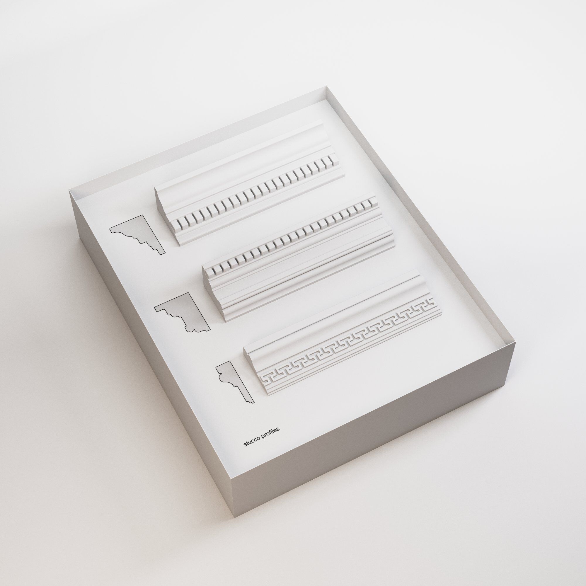 Historical Elements - Stucco Profiles 3D model_2