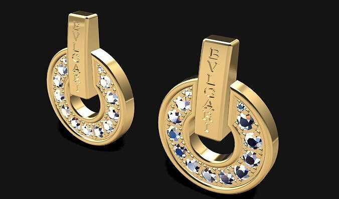 Bvlgari Earrings 3D print model