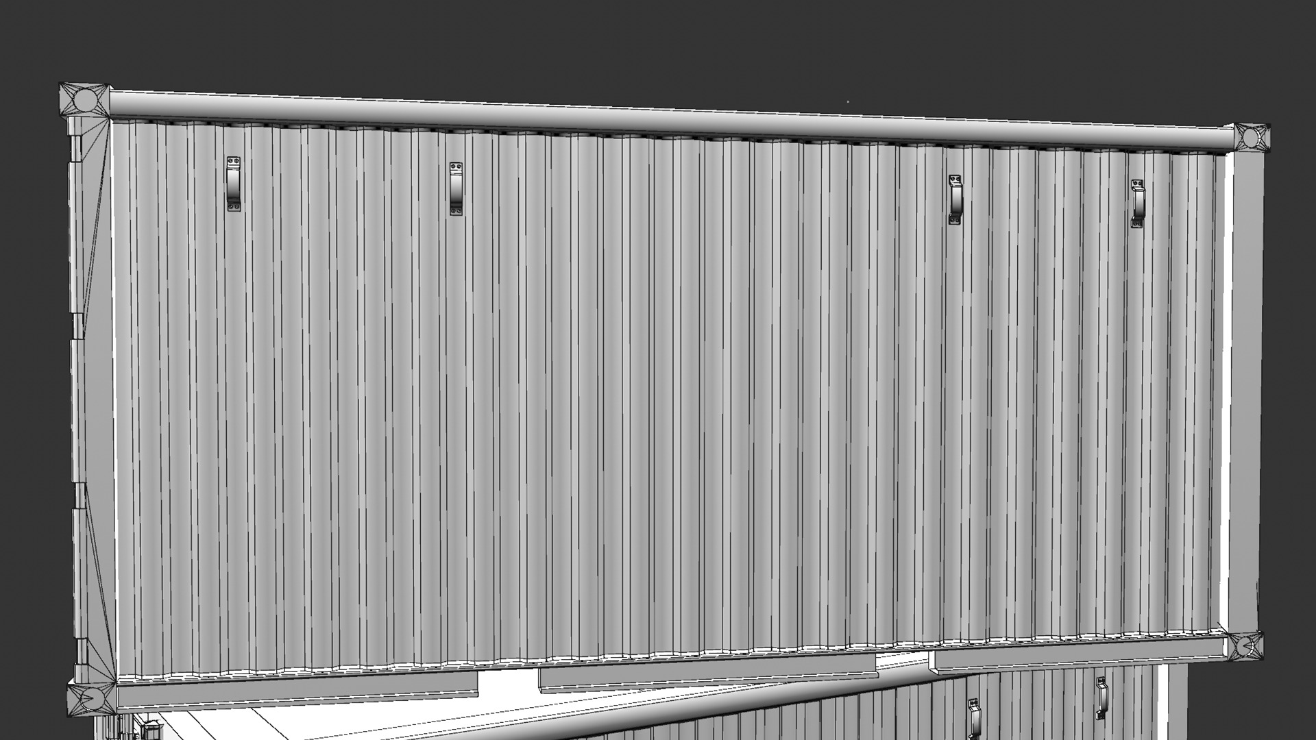 Containers Low-poly 3D model_7