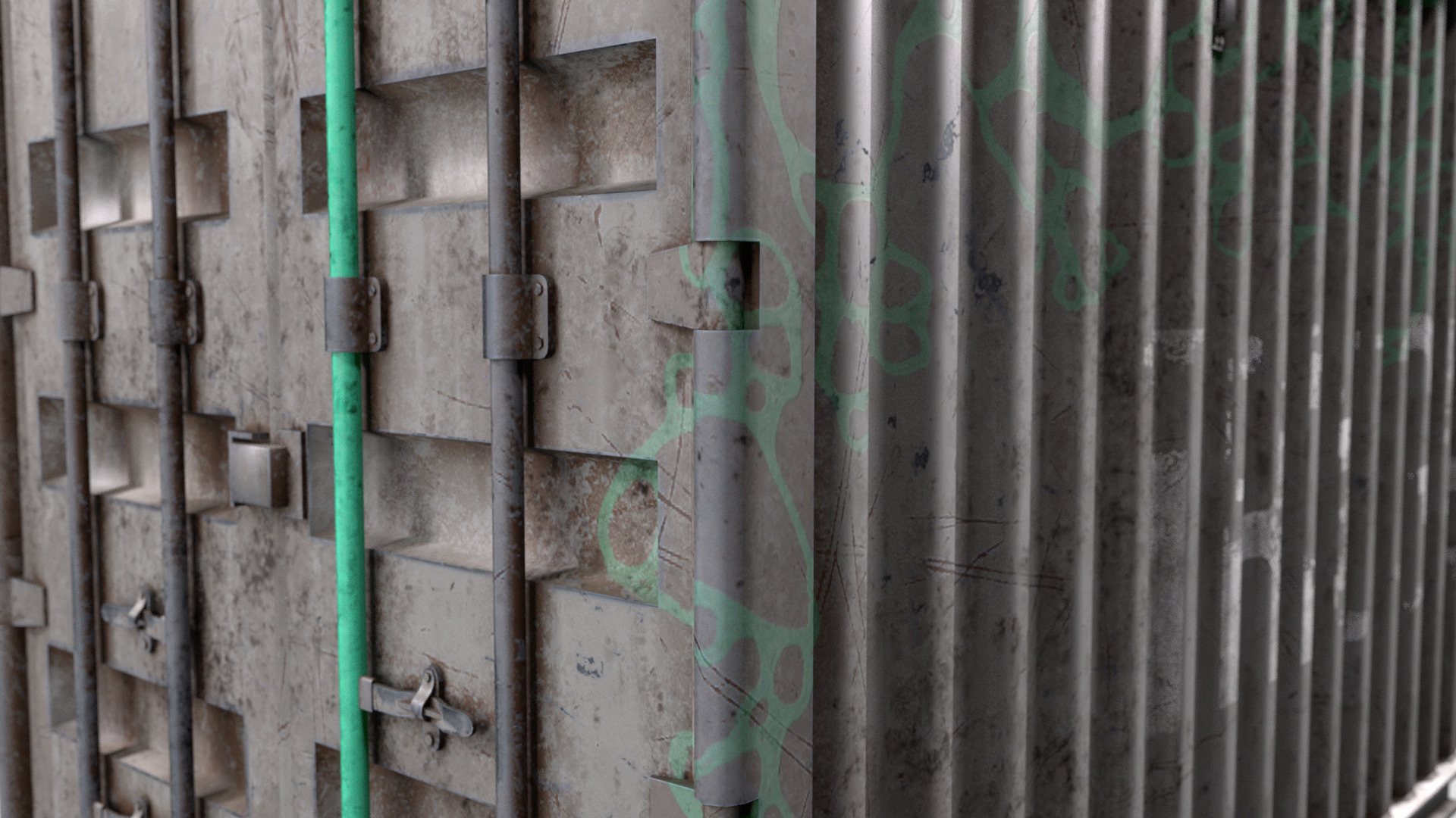 Containers Low-poly 3D model_3